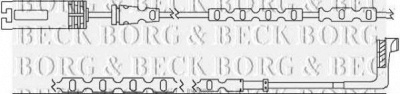 BORG & BECK bwl3060 -  Сигнализатор, износ тормозных колодок